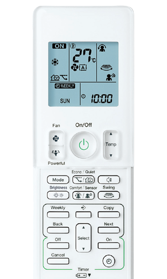 Daikin Control Panel Symbols